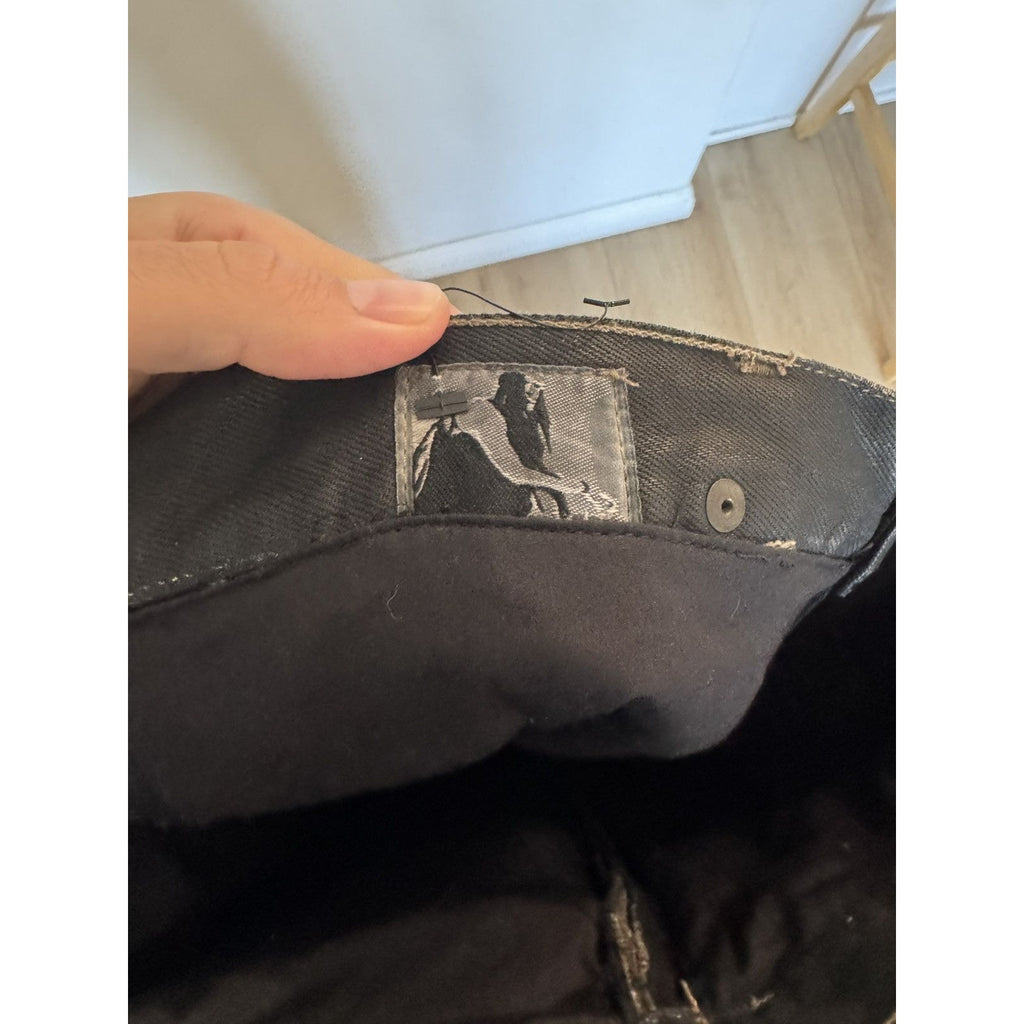 Rick Owens Black Wax denim 34