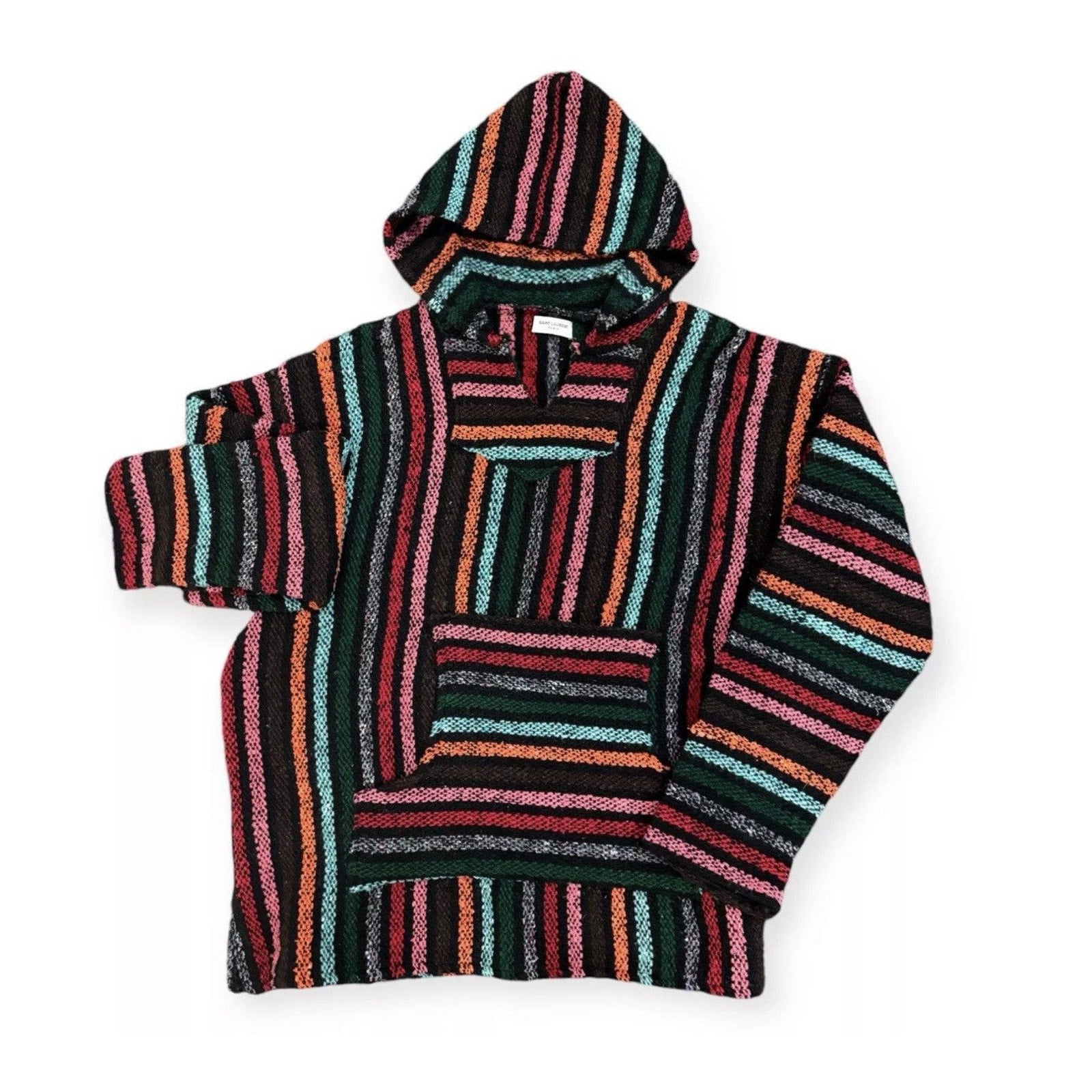 Saint laurent Oversized Rare Multicolor Baja Knit Hoodie