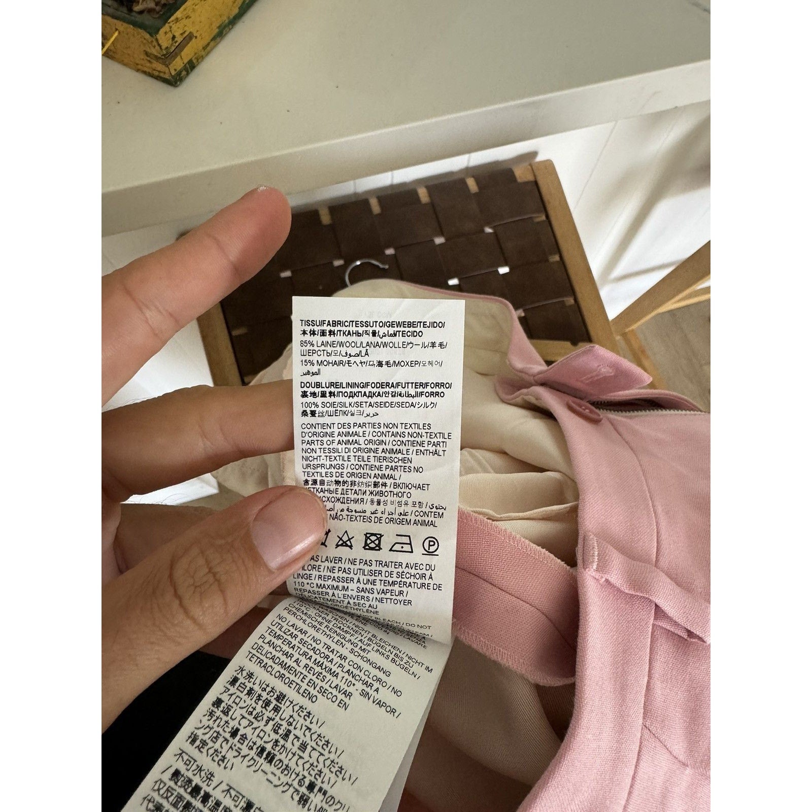 Saint Laurent Pink Suit trousers 50