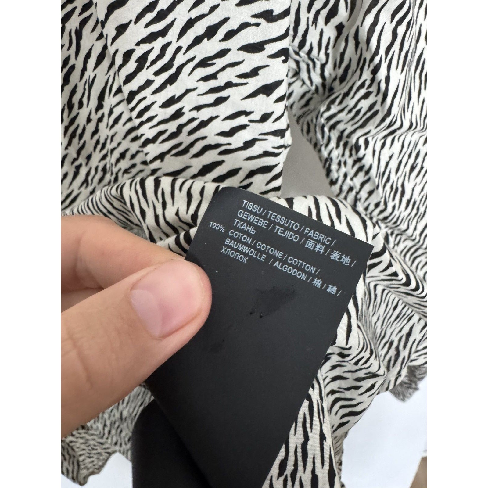 Saint Laurent White tiger shirt 43