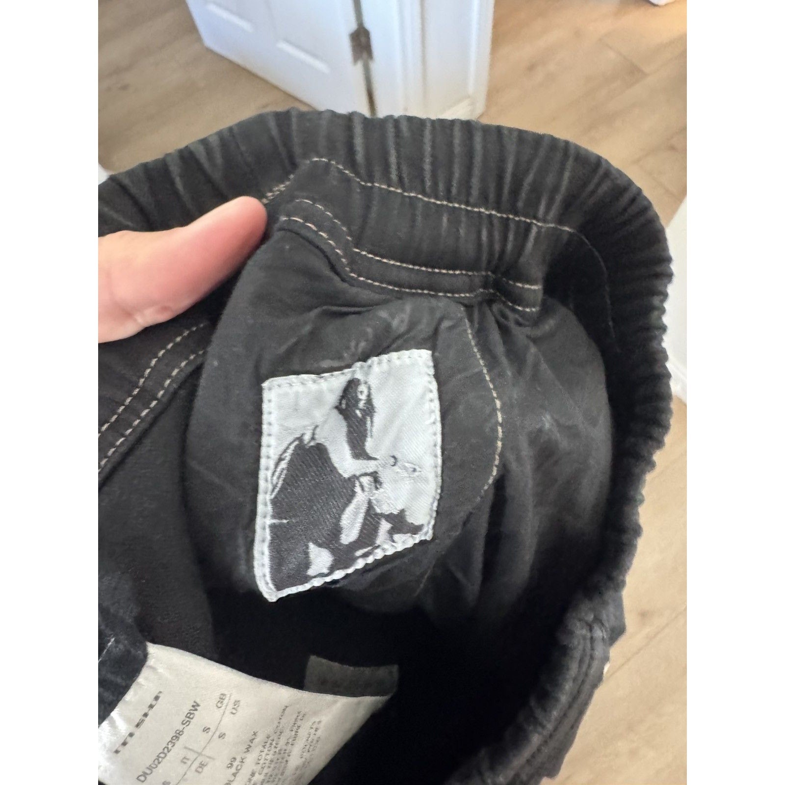 Rick Owens Waxed bela cargos small