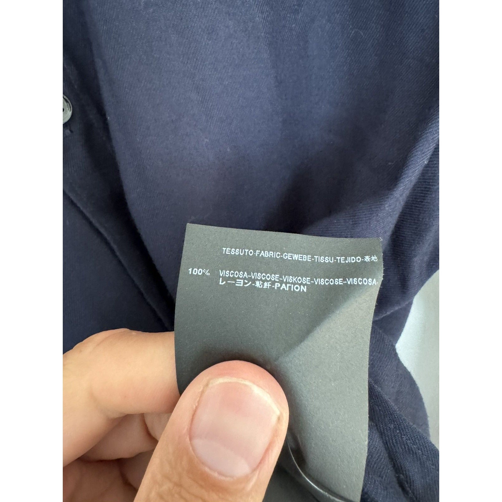 Saint Laurent Blue Viscose fw15 shirt 38