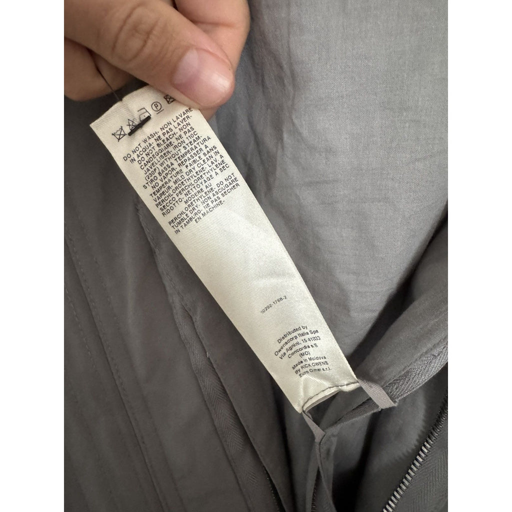 Rick Owens stone Grey Exploder Parka small