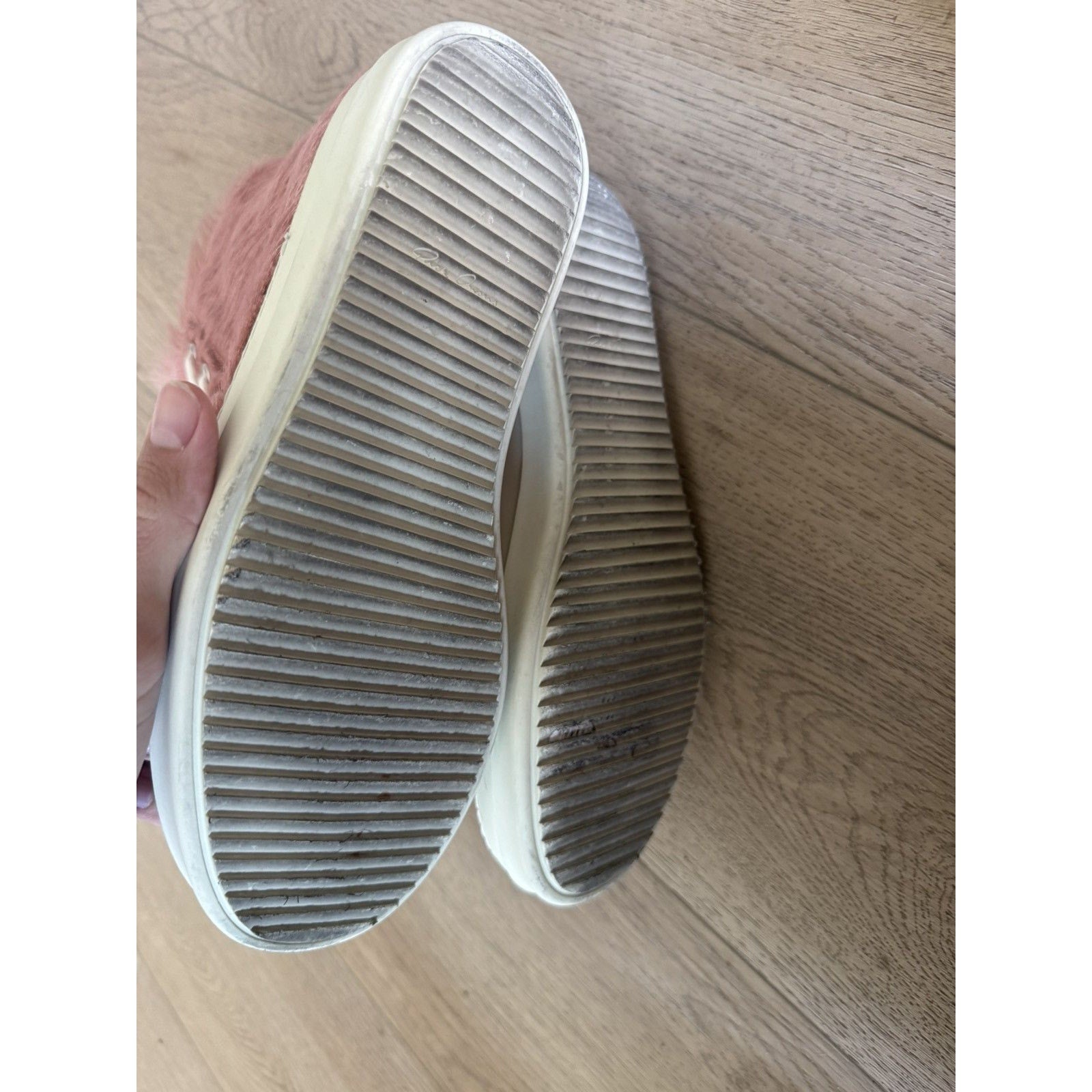 Rick Owens Pink Ponyhair Mainline Ramones 42