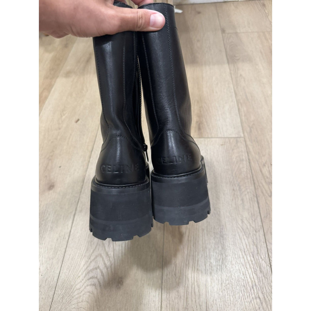 Celine Platform Combat Boots 44
