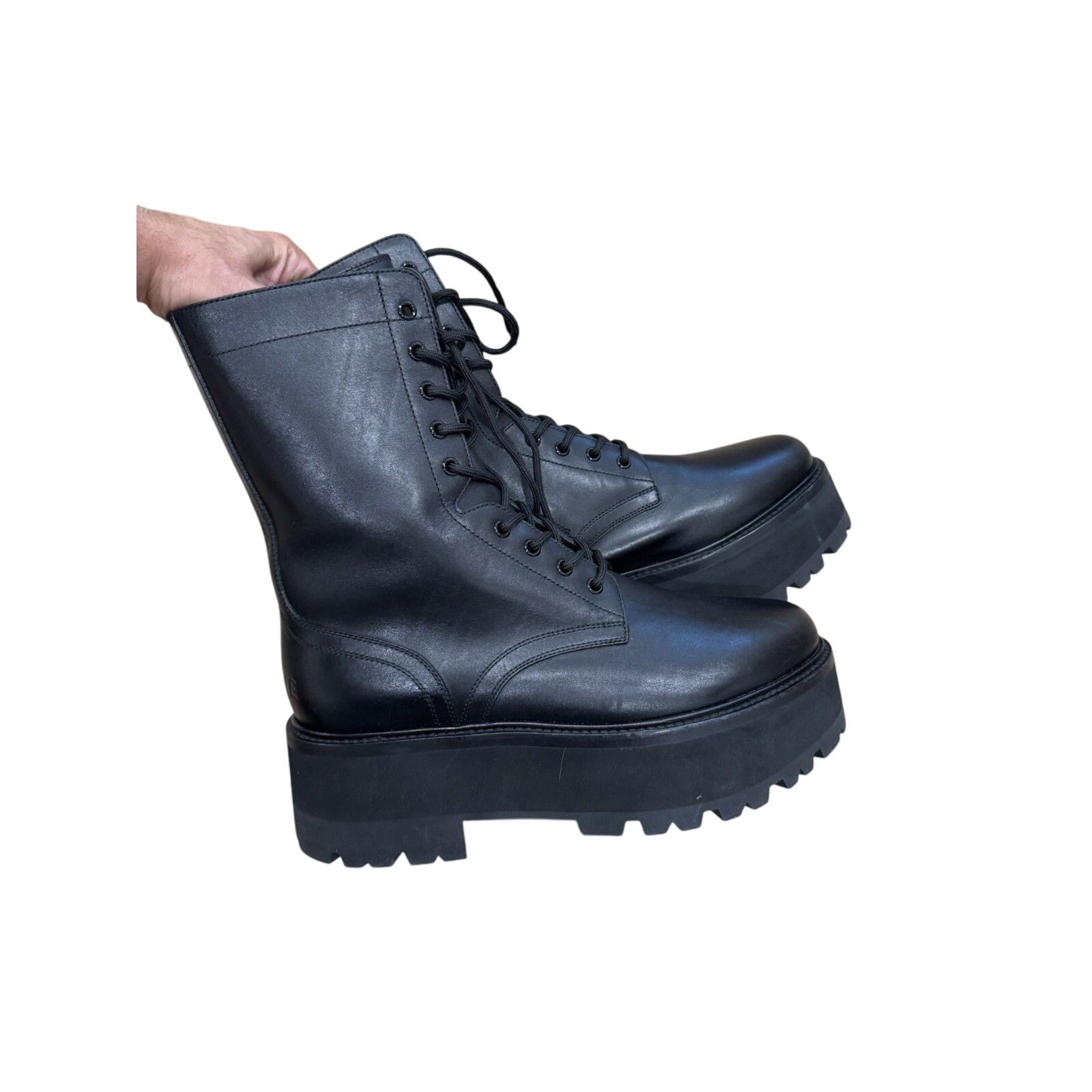 Celine Platform Combat Boots 44