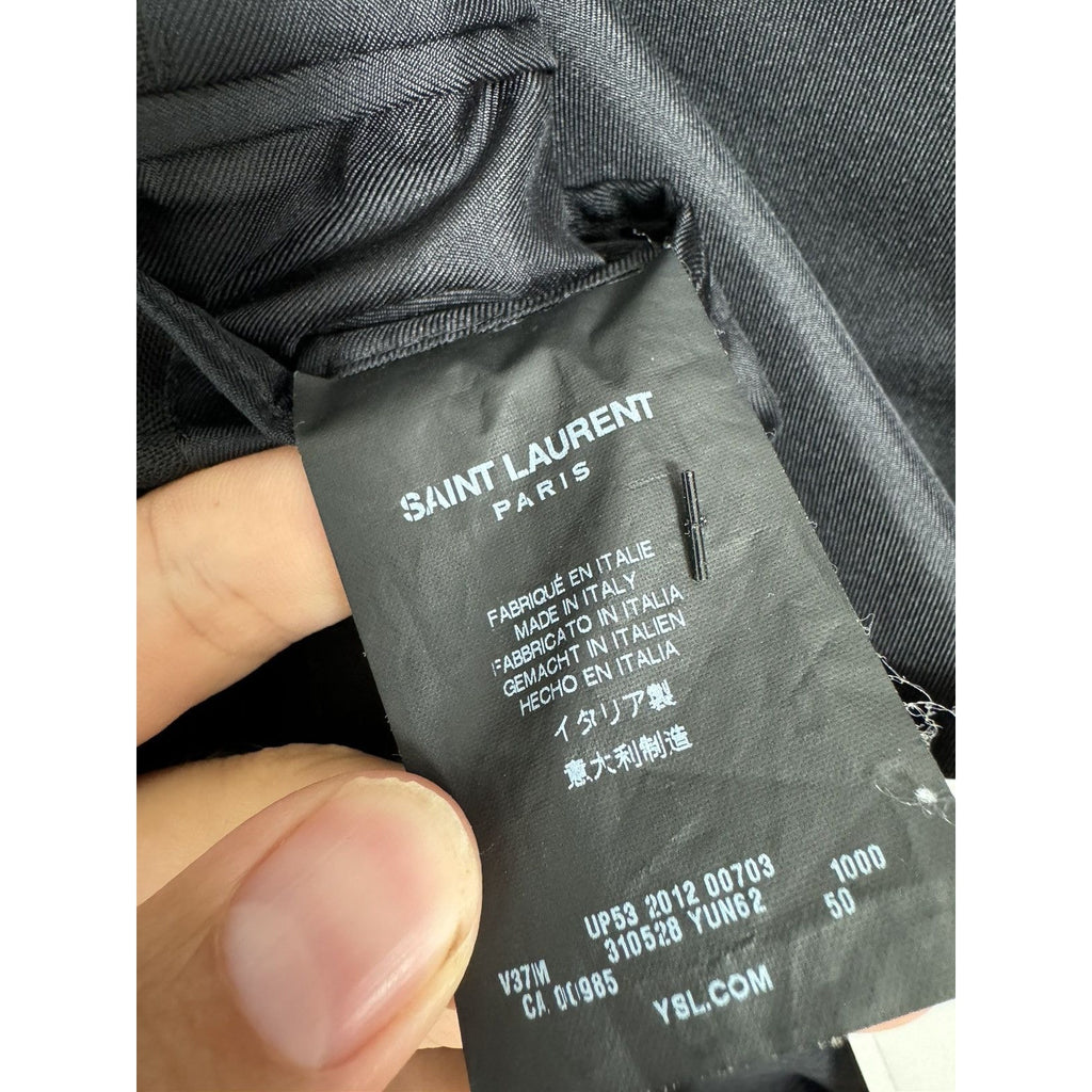 Saint Laurent SS13 Peaked Lapel Smoking blazer 50