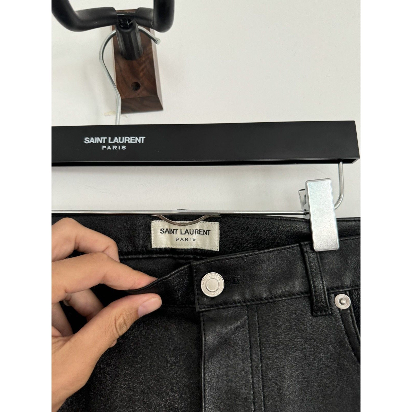 Saint Laurent Lamb Leather Pants 34