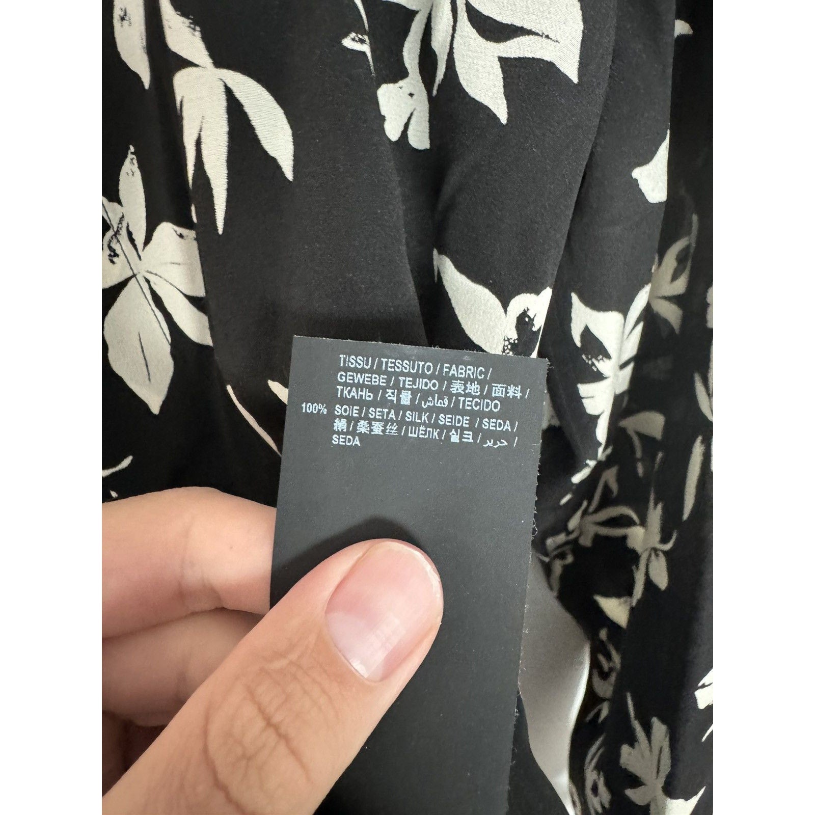 Saint Laurent Silk rose shirt Small