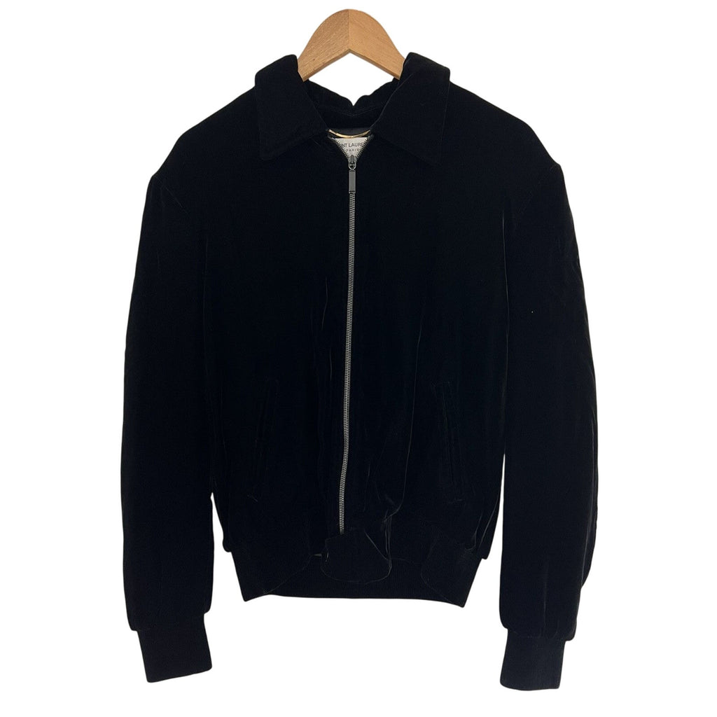 Saint Laurent Palm Tree Chain Sequins Velour embellished jacket 52