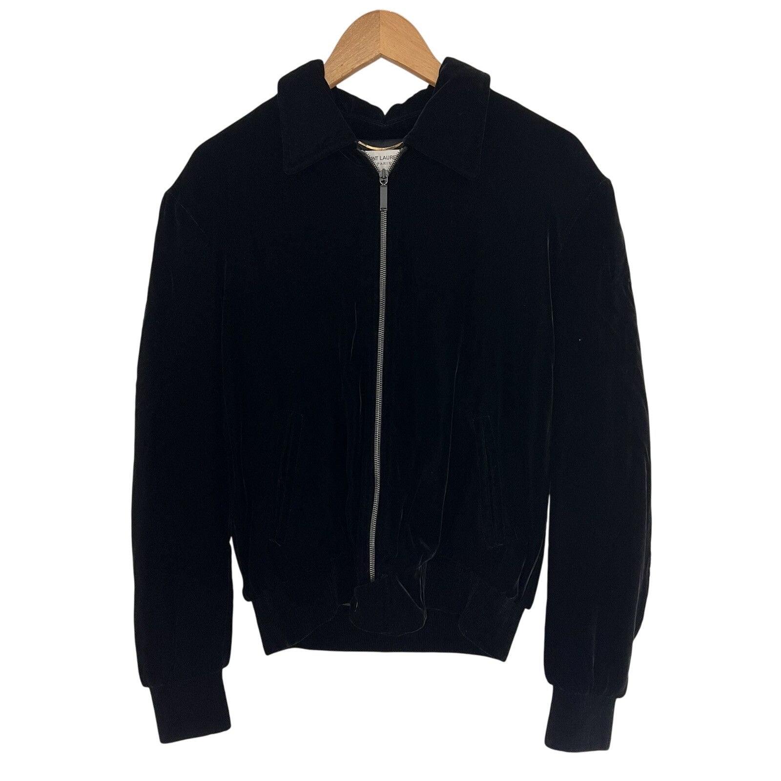 Saint Laurent Palm Tree Chain Sequins Velour embellished jacket 52