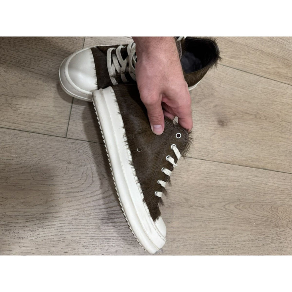 Rick Owens Ponyhair Ramones Low Brown 39.5