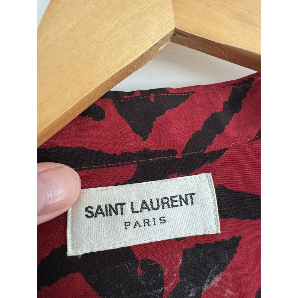 Saint Laurent Sample FW19 Tiger Silk shirt 38