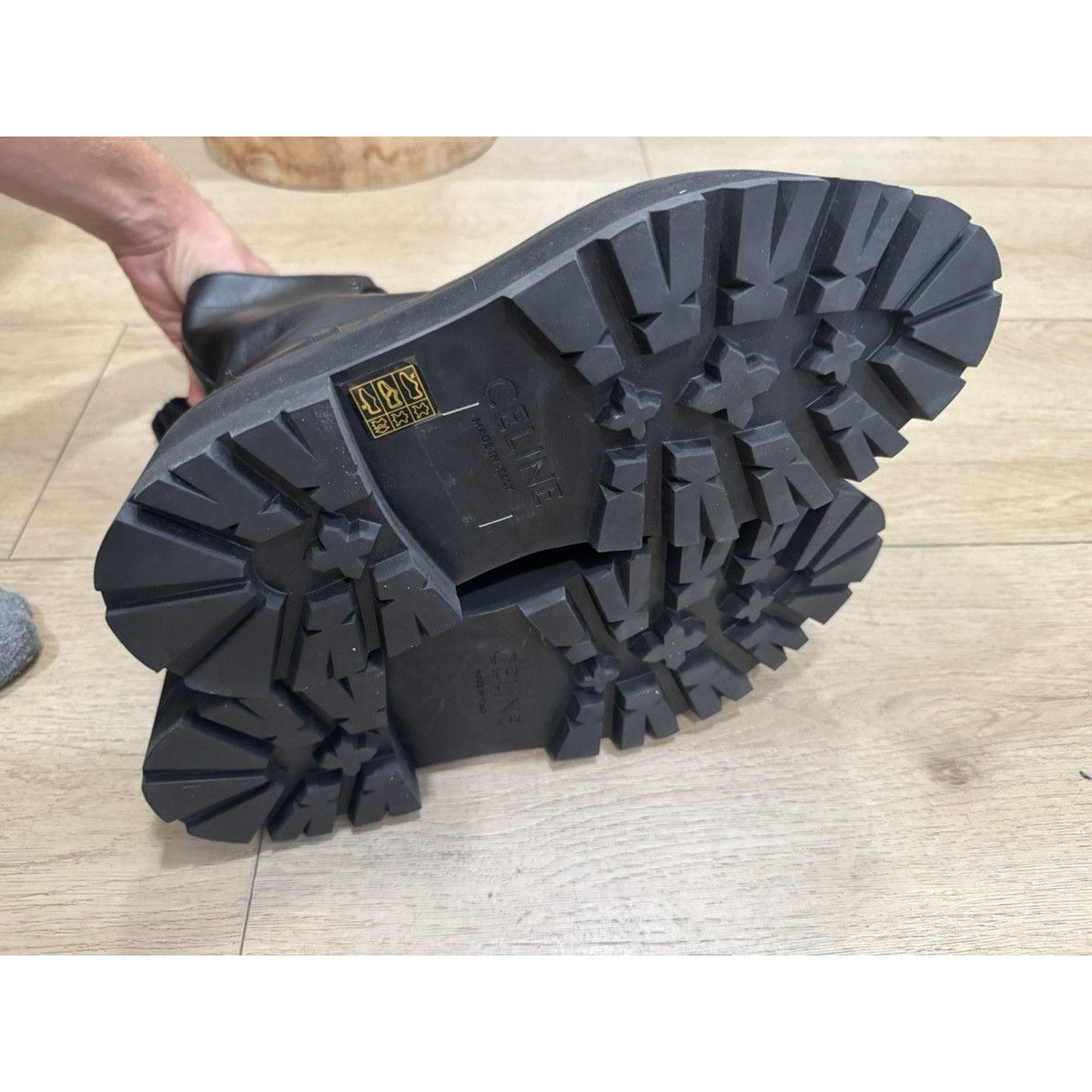 Celine Platform Combat Boots 44