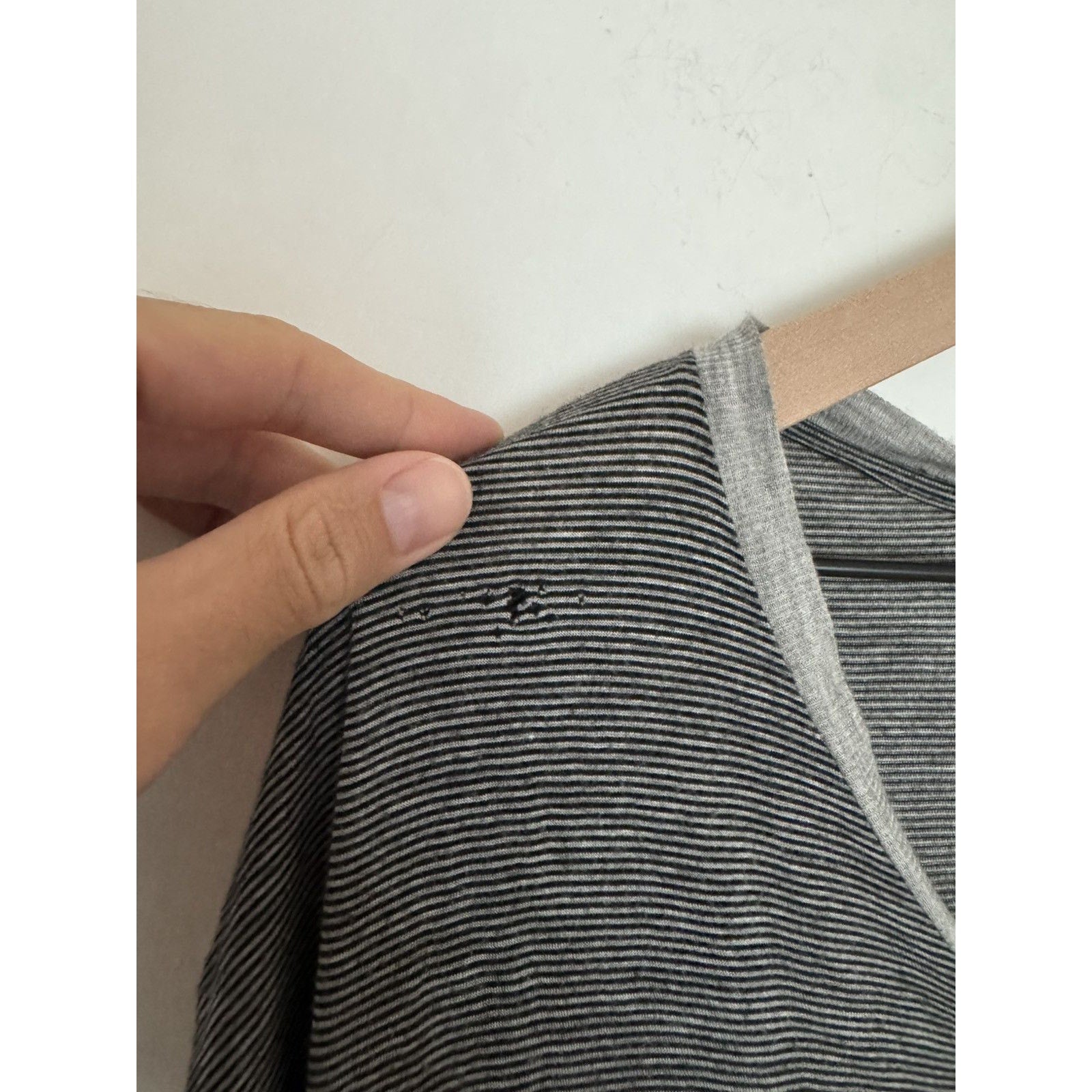 Saint laurent 2013 Rayon striped V neck XXXL