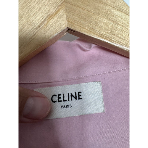 Celine Blush Pink Bowling Shirt Viscose 42