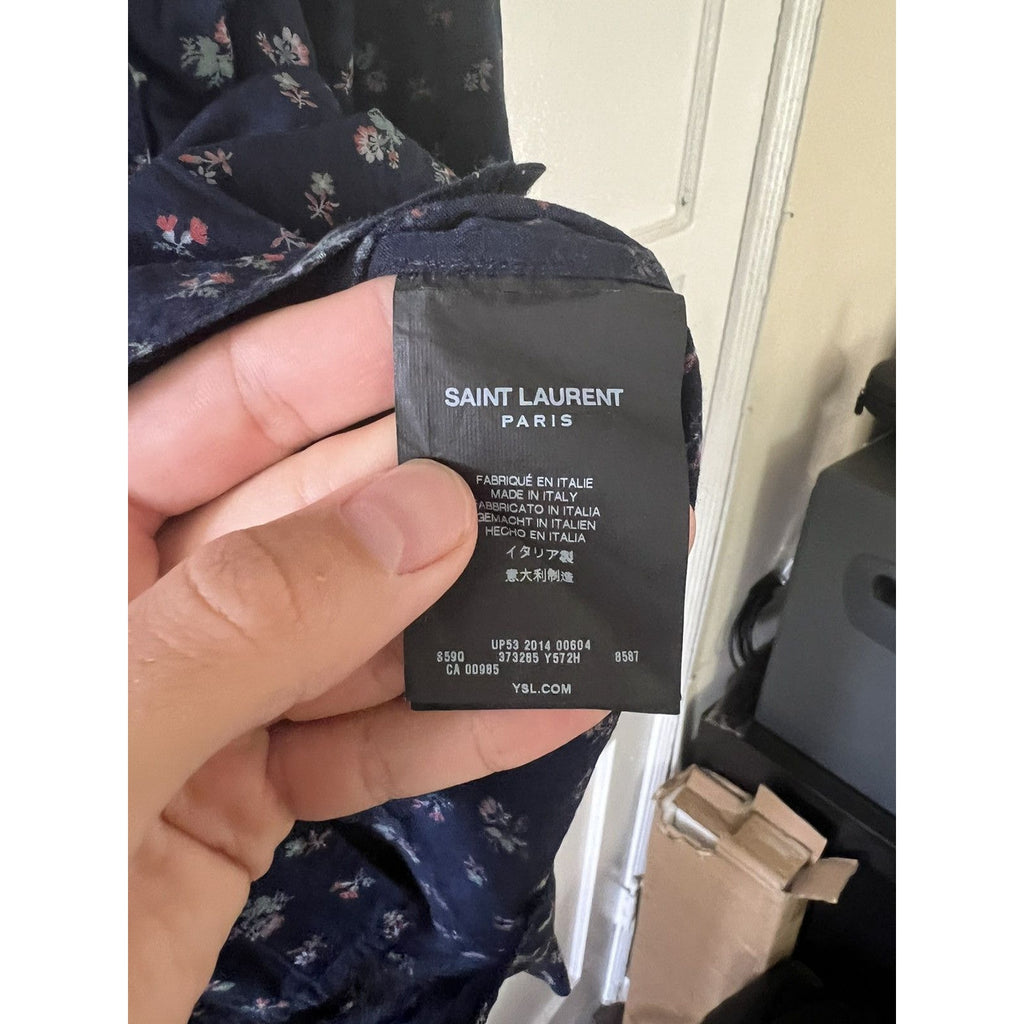 Saint Laurent Psych rock floral shirt 38
