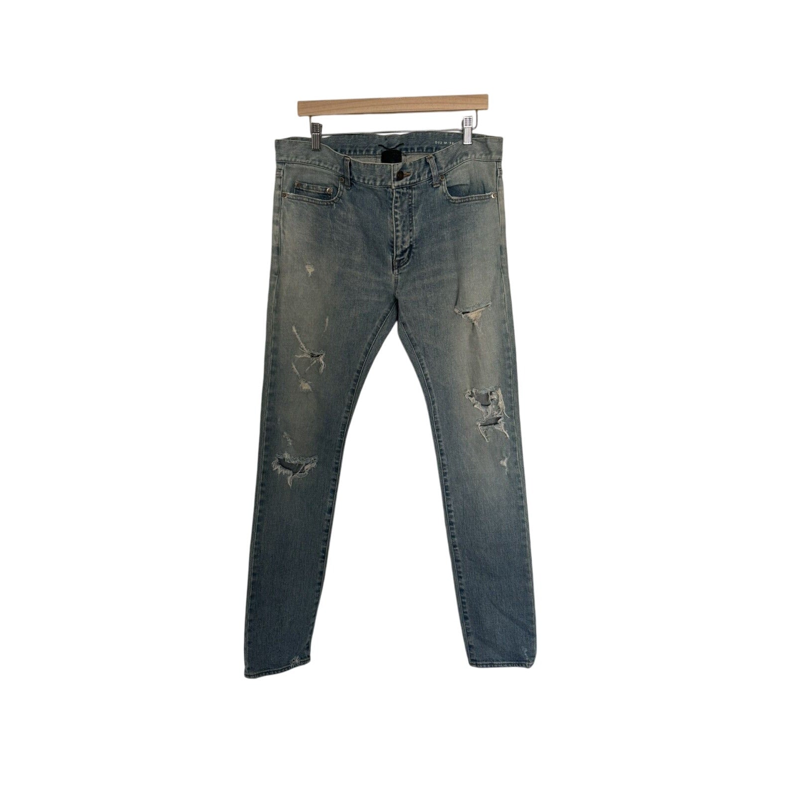 Saint Laurent FW16 Palladium Crash Denim Hedi 33