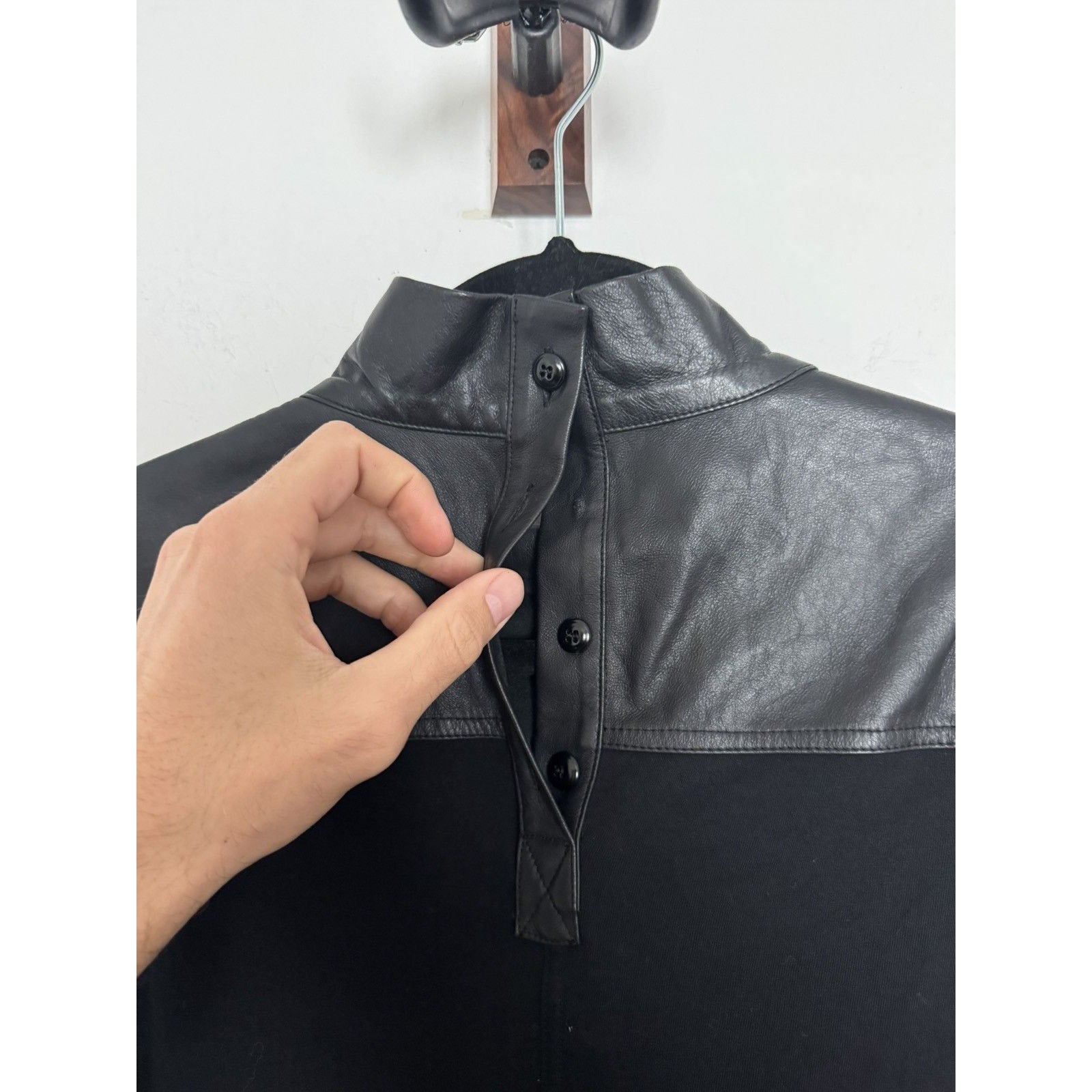 Rick Owens Faun Leather Shirt XL