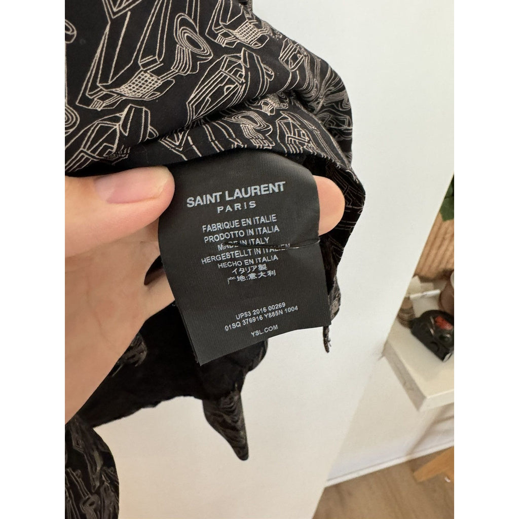 Saint Laurent Surf Sound Viscose Cars Cadillac shirt 42