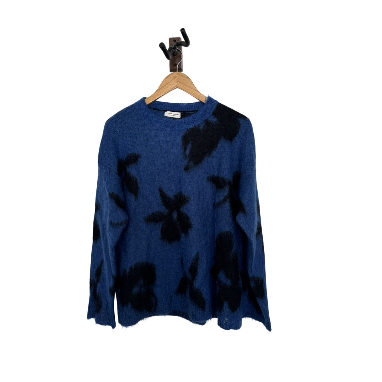 Saint laurent Oversize Mohair Floral sweater