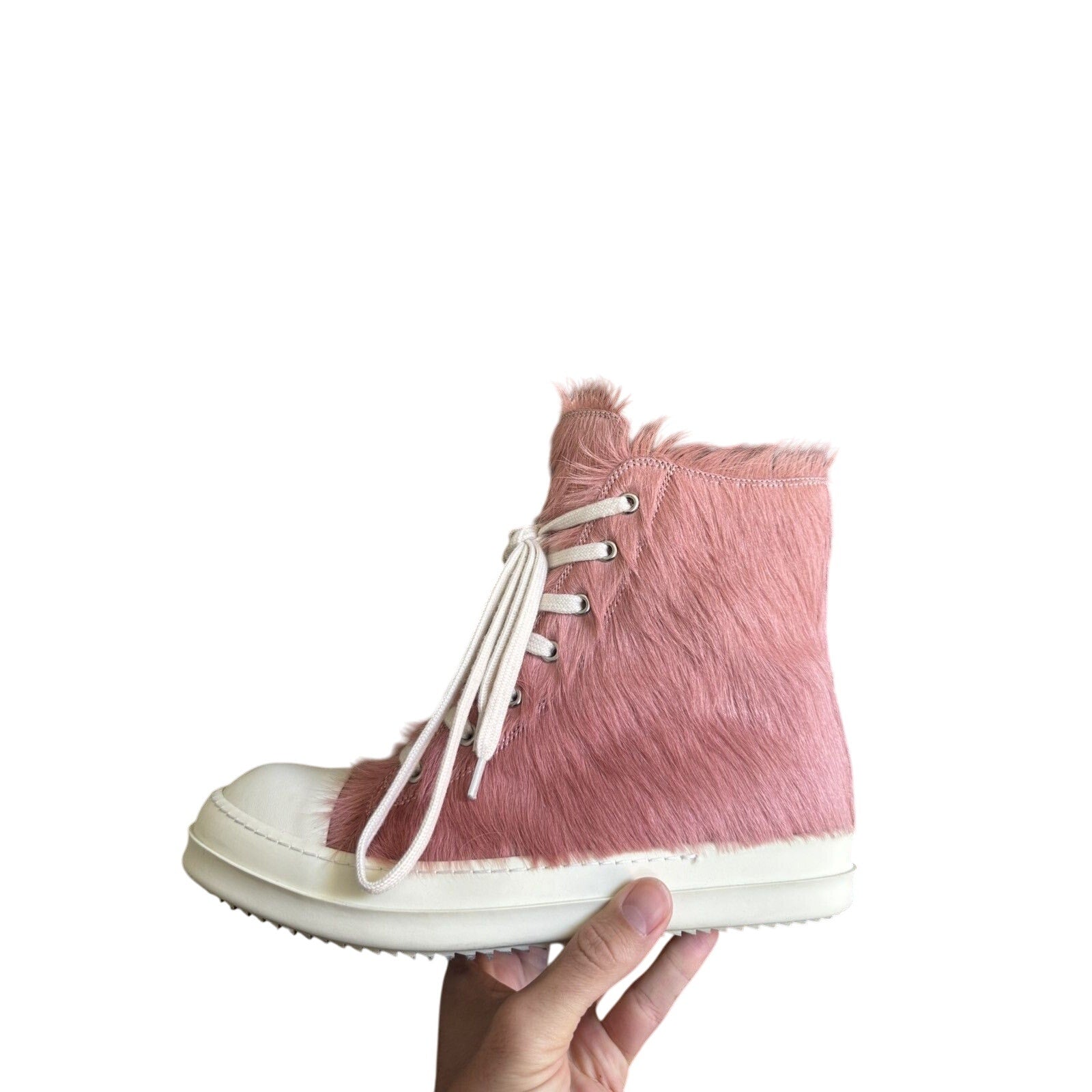 Rick Owens Pink Ponyhair Mainline Ramones 42