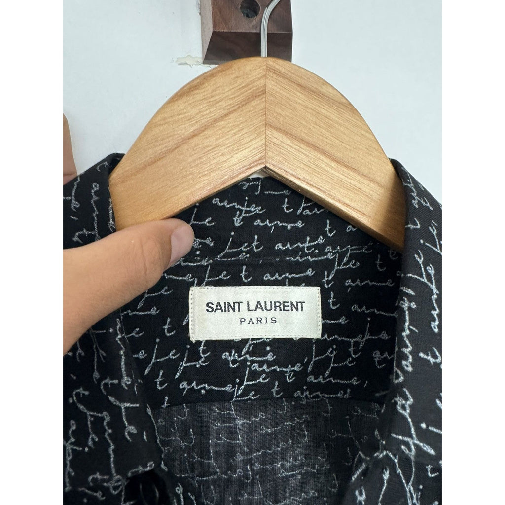 Saint Laurent J’Taime semi sheer shirt small