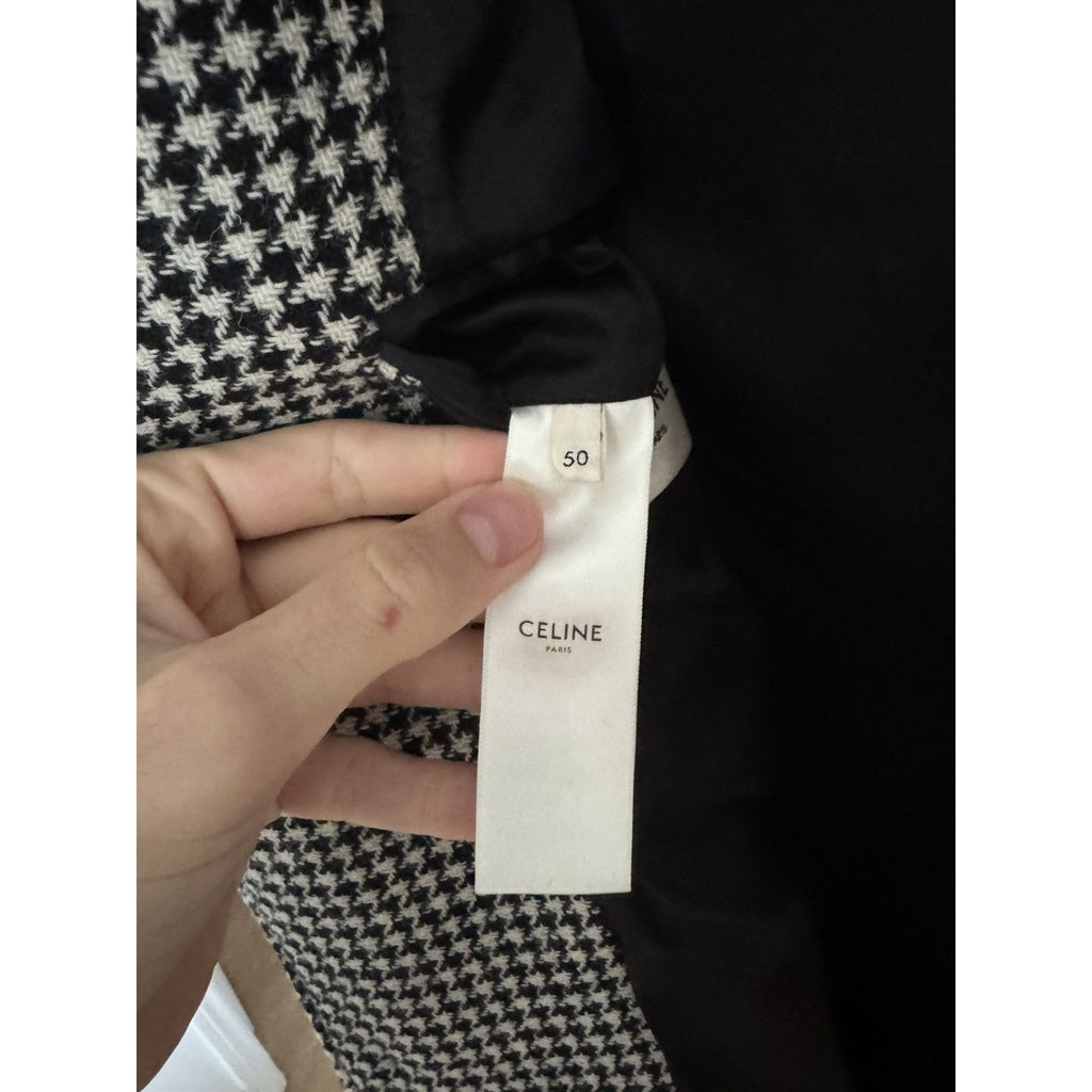 Celine Houndstooth Coat 50