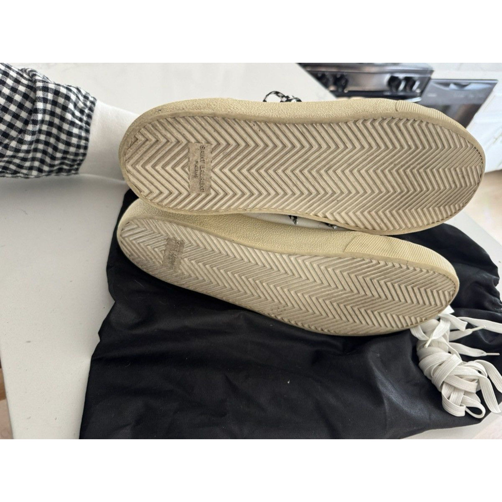 Saint laurent SS16 Hedi Surf Sound SL37 High Canvas sneakers 45