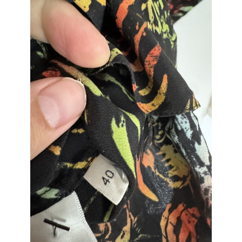 Celine Multi Color Silk Camp Animal Shirt 40 Hedi
