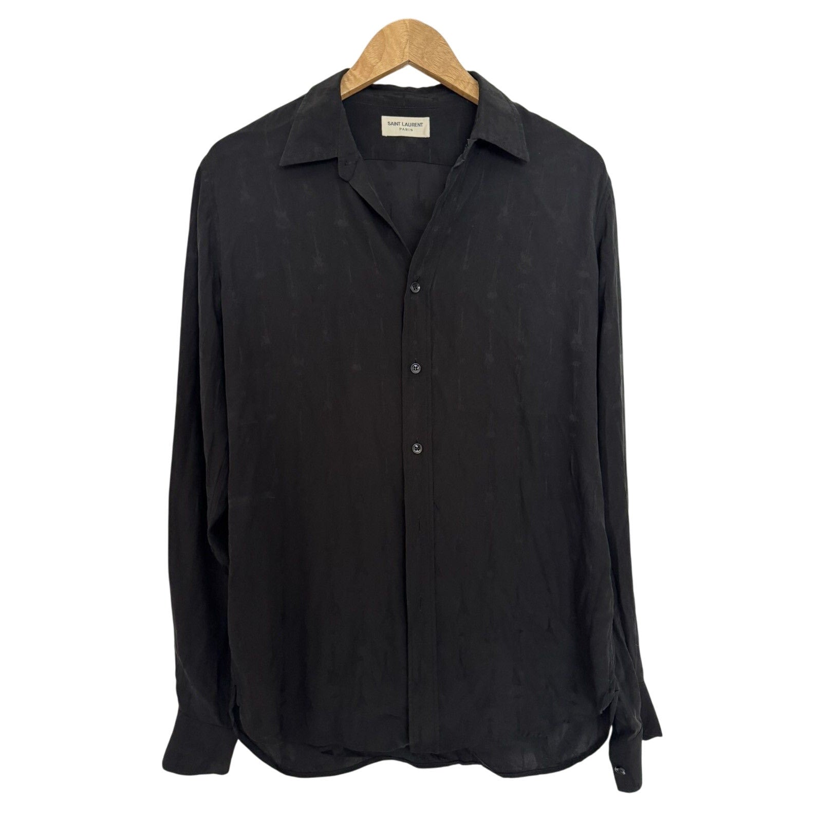 Saint Laurent Hedi Silk Guitar shirt 41