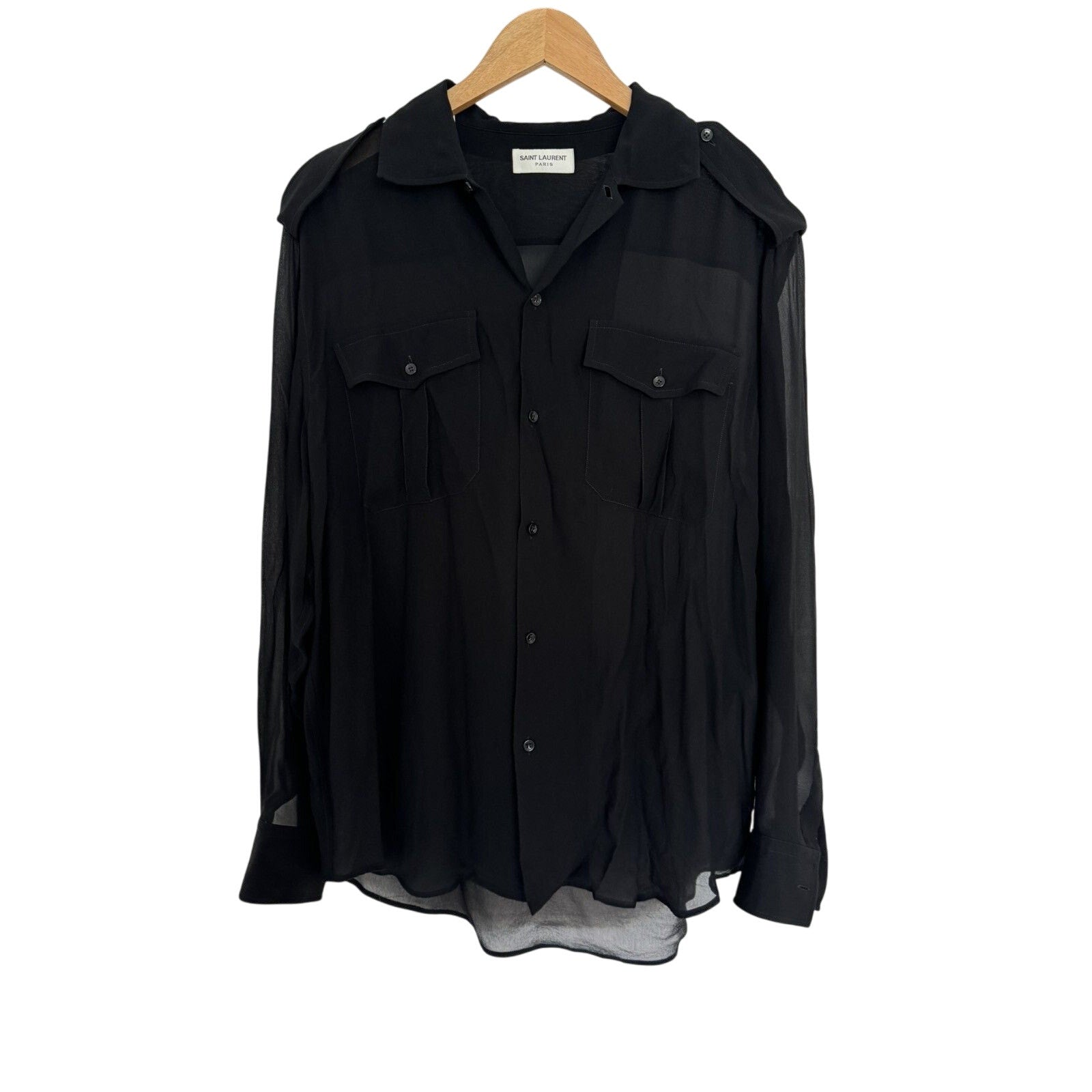 Saint laurent sheer Silk Shirt