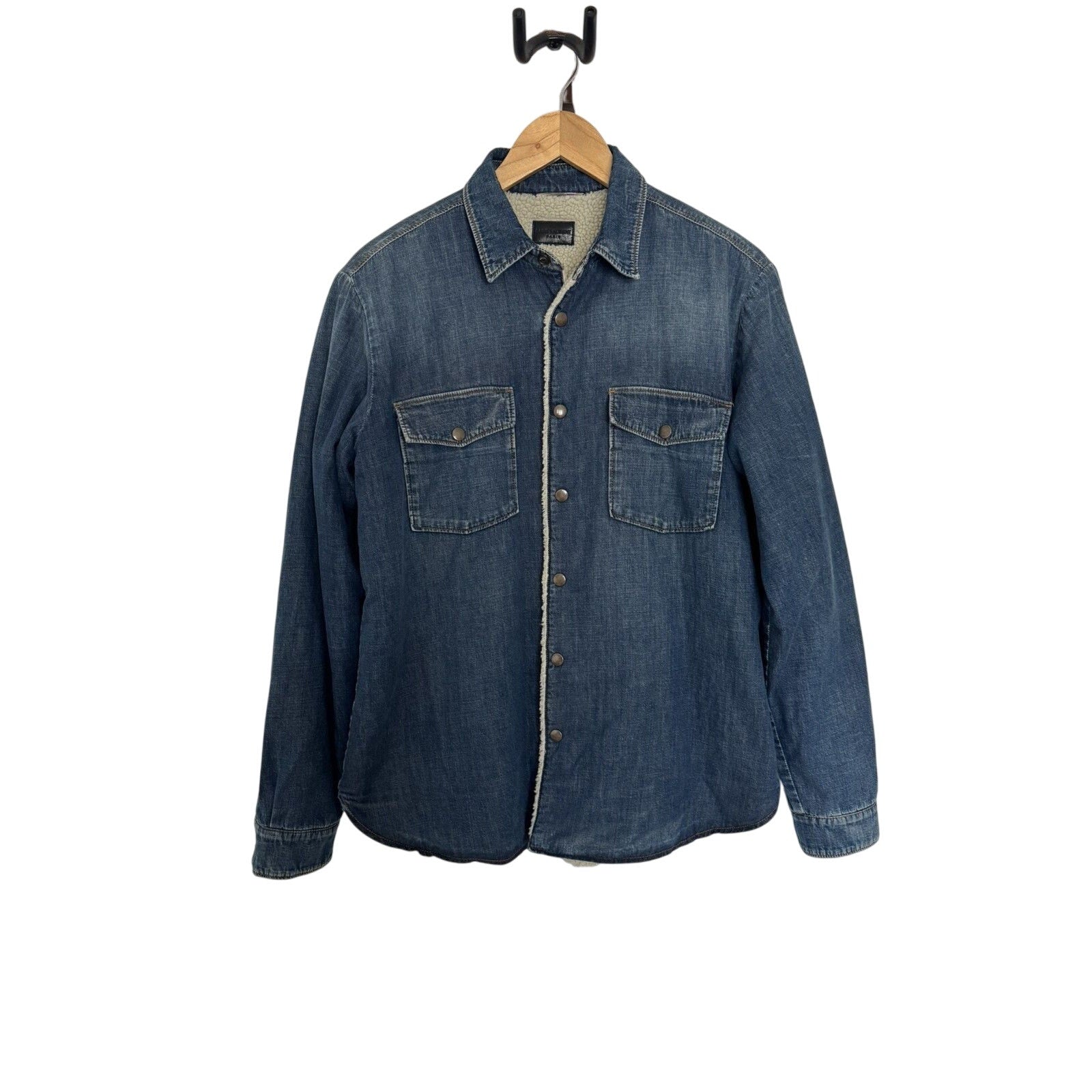 Saint Laurent Sherpa Denim shirt XL