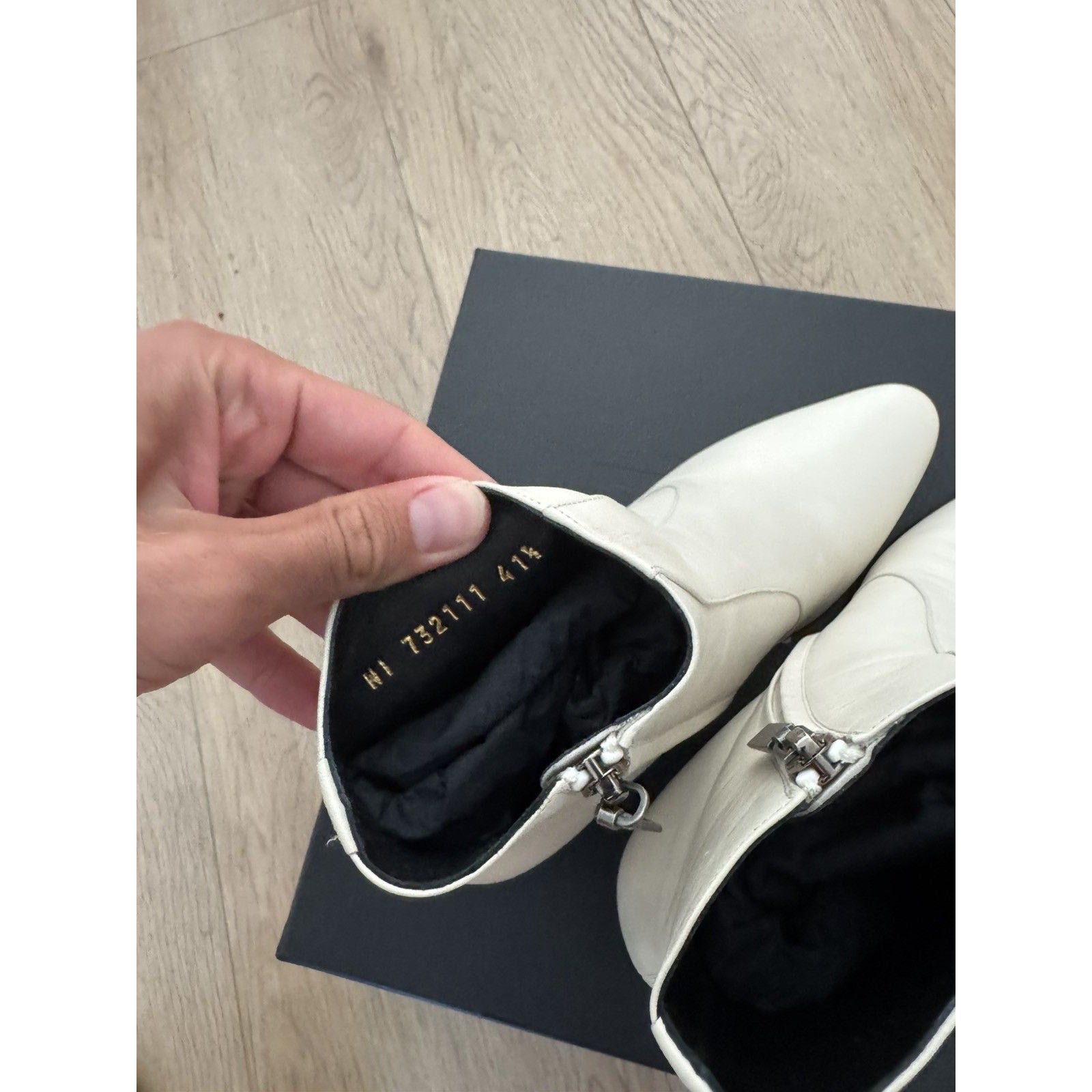 Saint laurent New Cream Vasili Boots 41