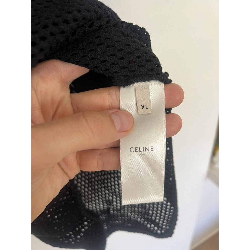 Celine Mesh Logo T XL