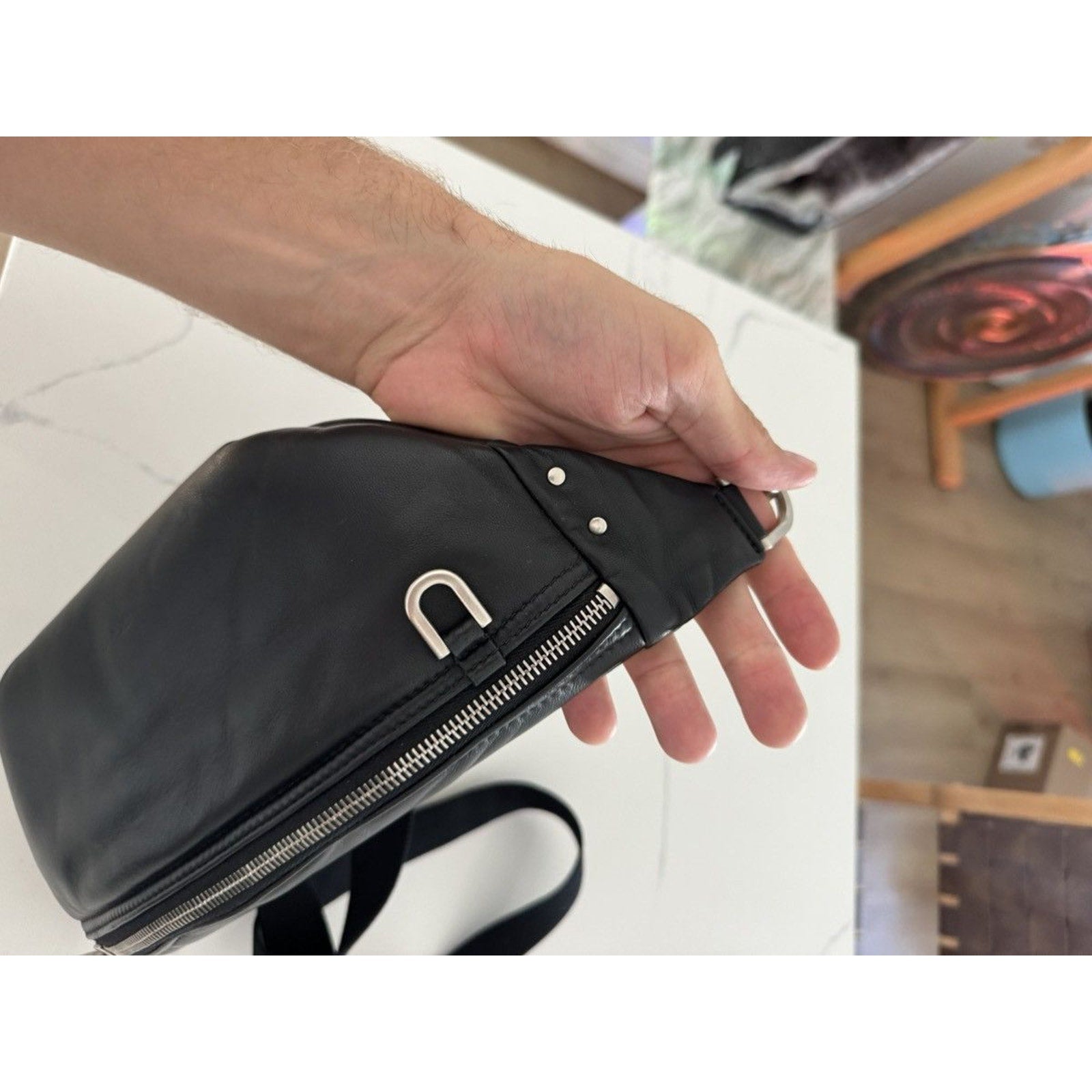 Rick Owens Leather Bum Bag