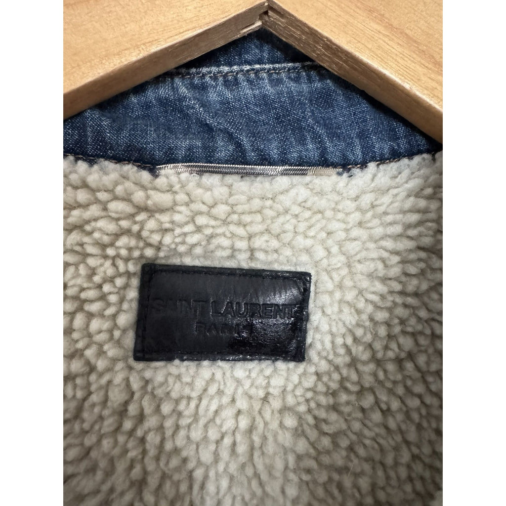 Saint Laurent Sherpa Denim shirt XL