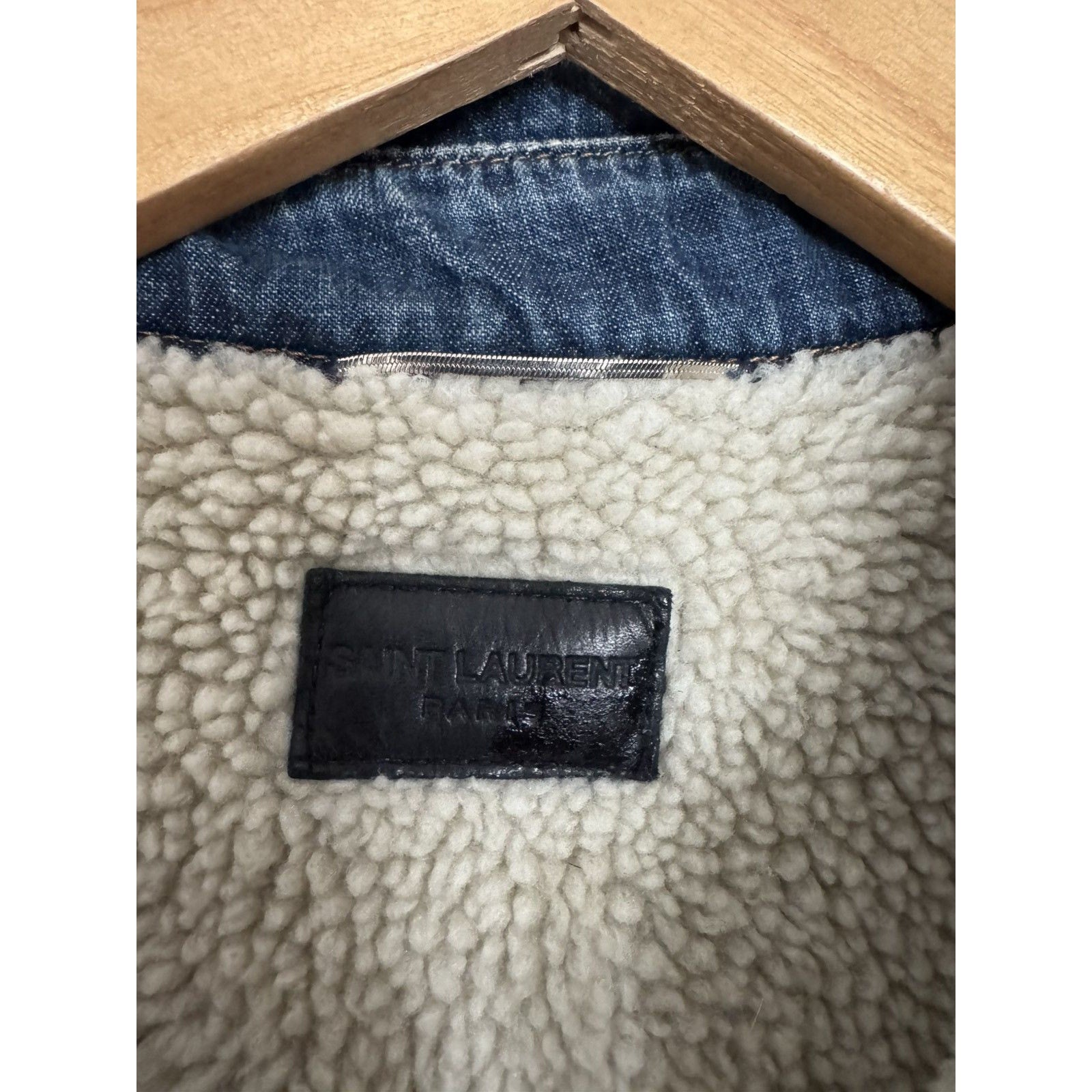 Saint Laurent Sherpa Denim shirt XL