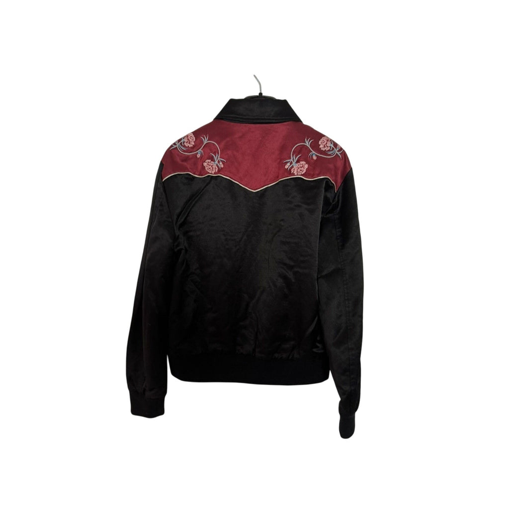 Saint Laurent Hedi Western rose embroidered Bomber M