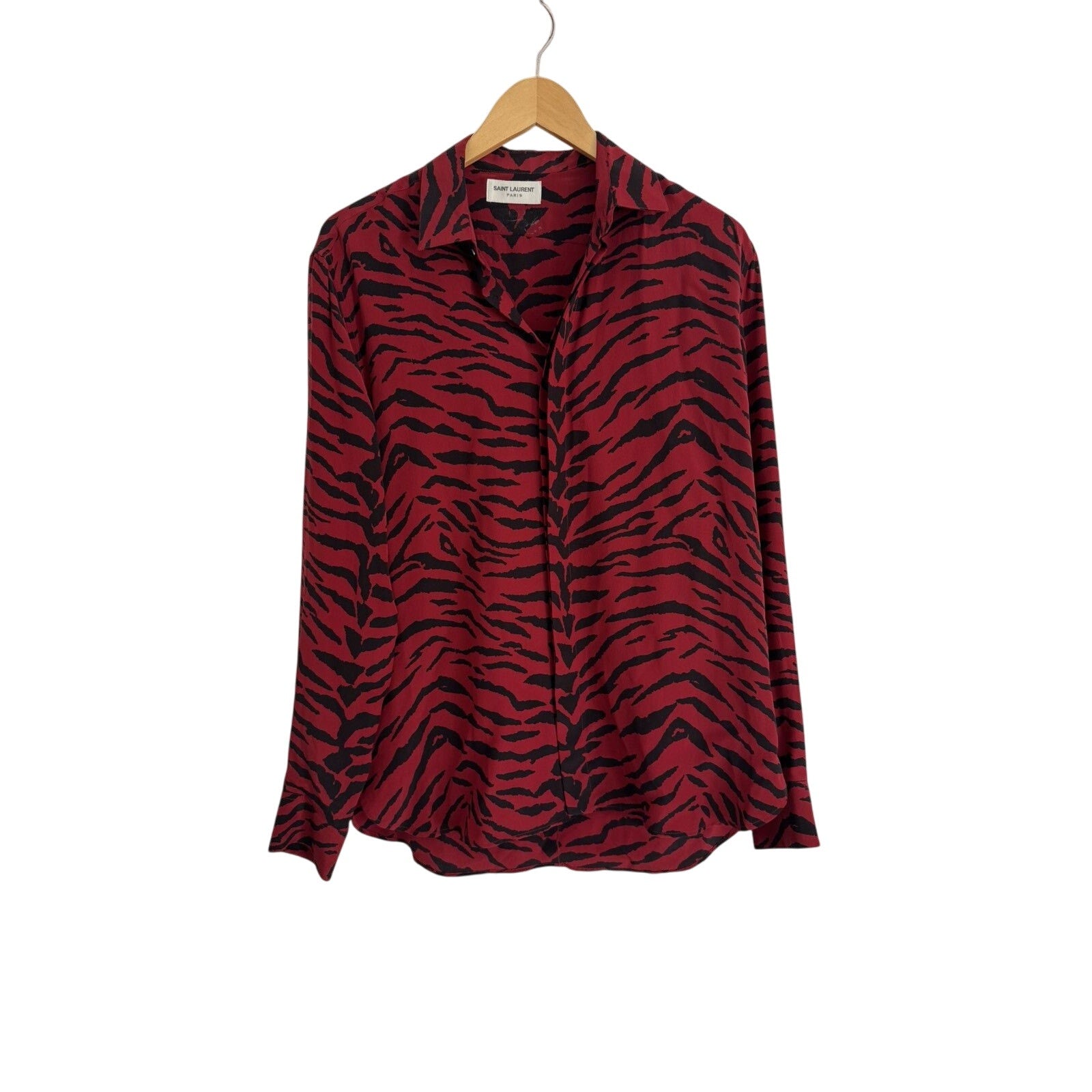 Saint Laurent Sample FW19 Tiger Silk shirt 38