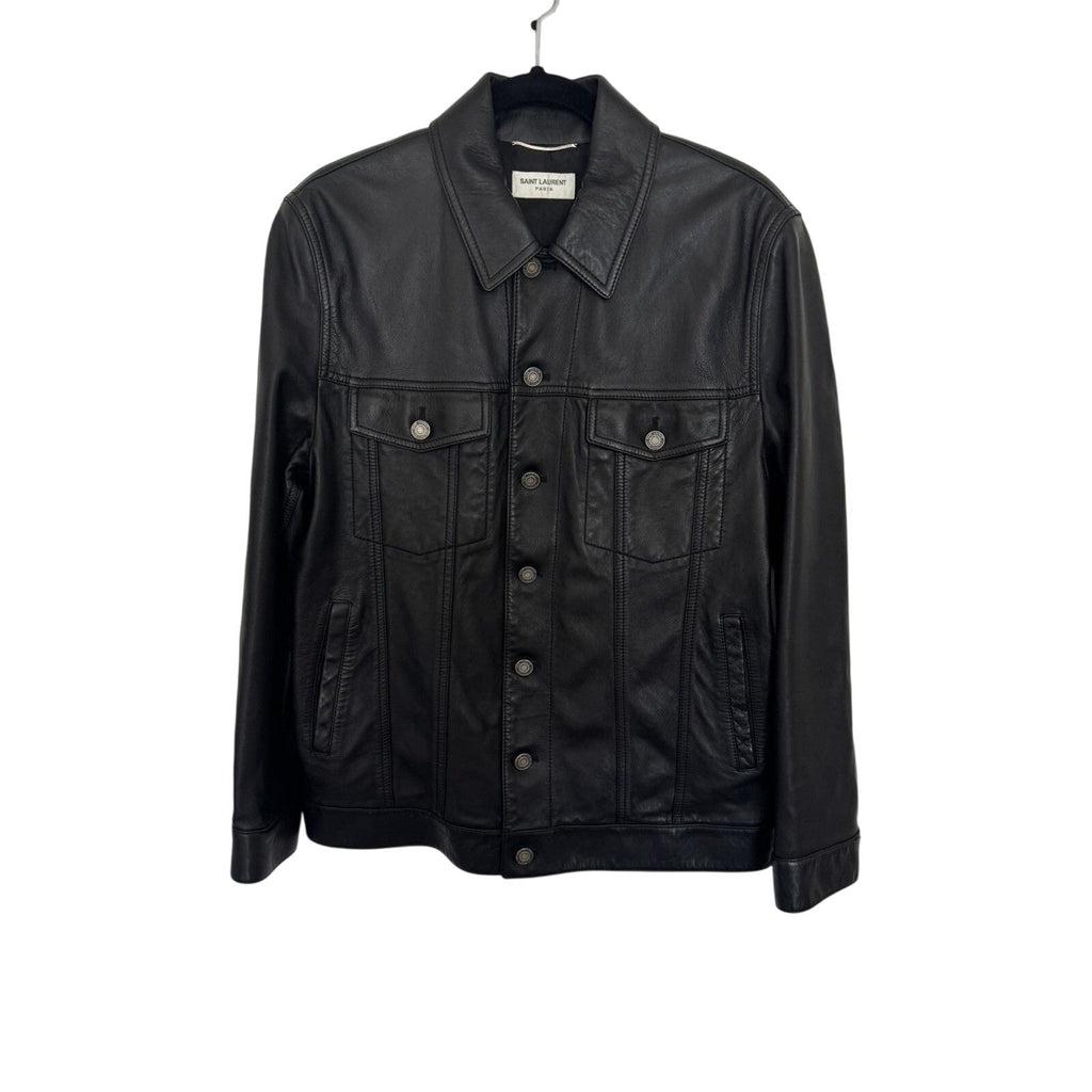 Saint Laurent Classic Lamb Leather Trucker 52
