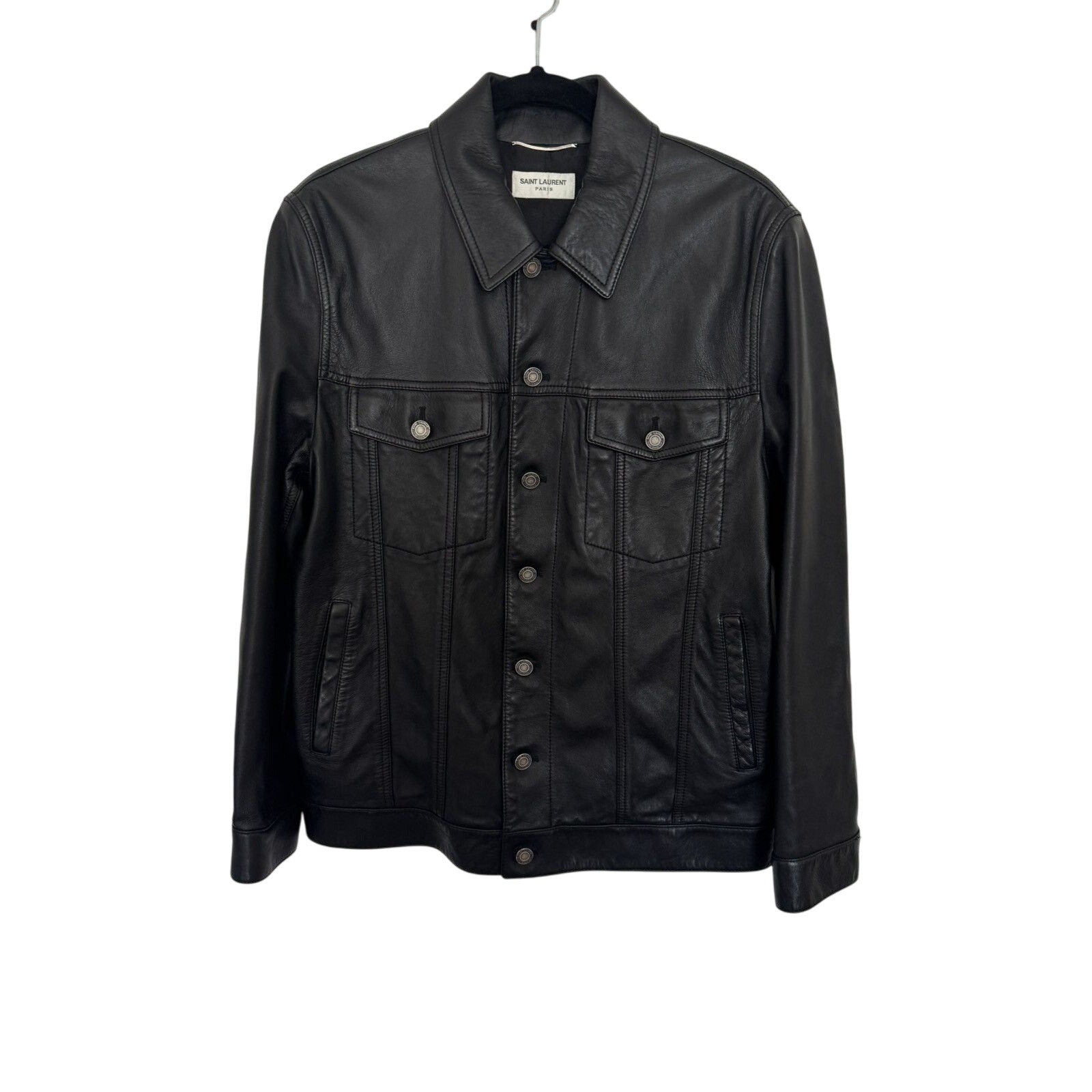 Saint Laurent Classic Lamb Leather Trucker 52