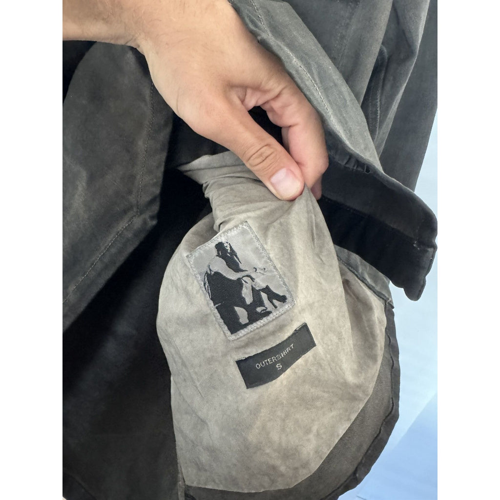 Rick Owens Dark dust oversized denim outershirt small
