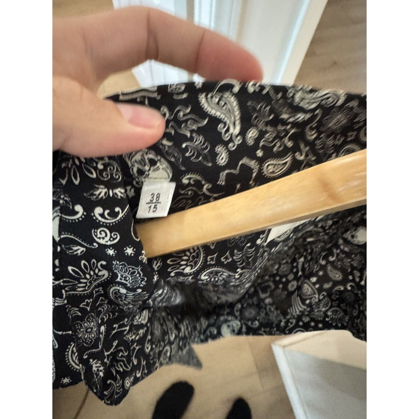 Saint Laurent Silk de crepe skulls shirt 38