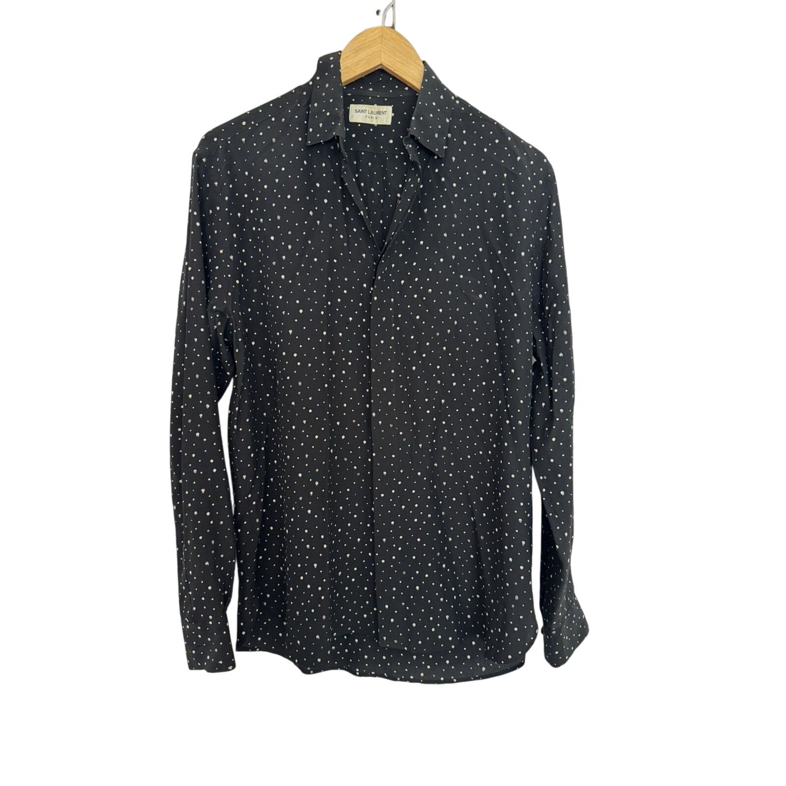 Saint Laurent Silk Polka dot shirt 38
