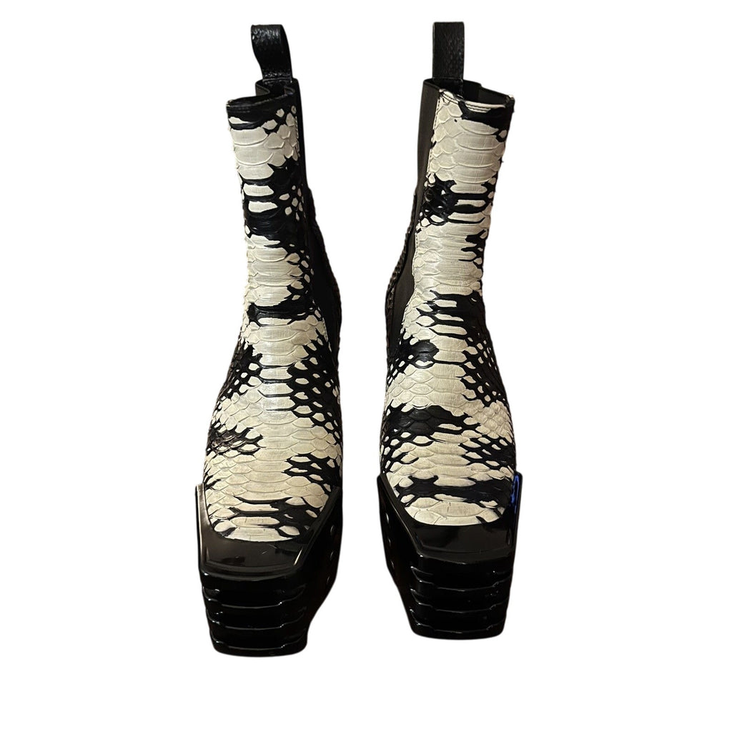 Rick Owens Python Kiss Grill Boots 42