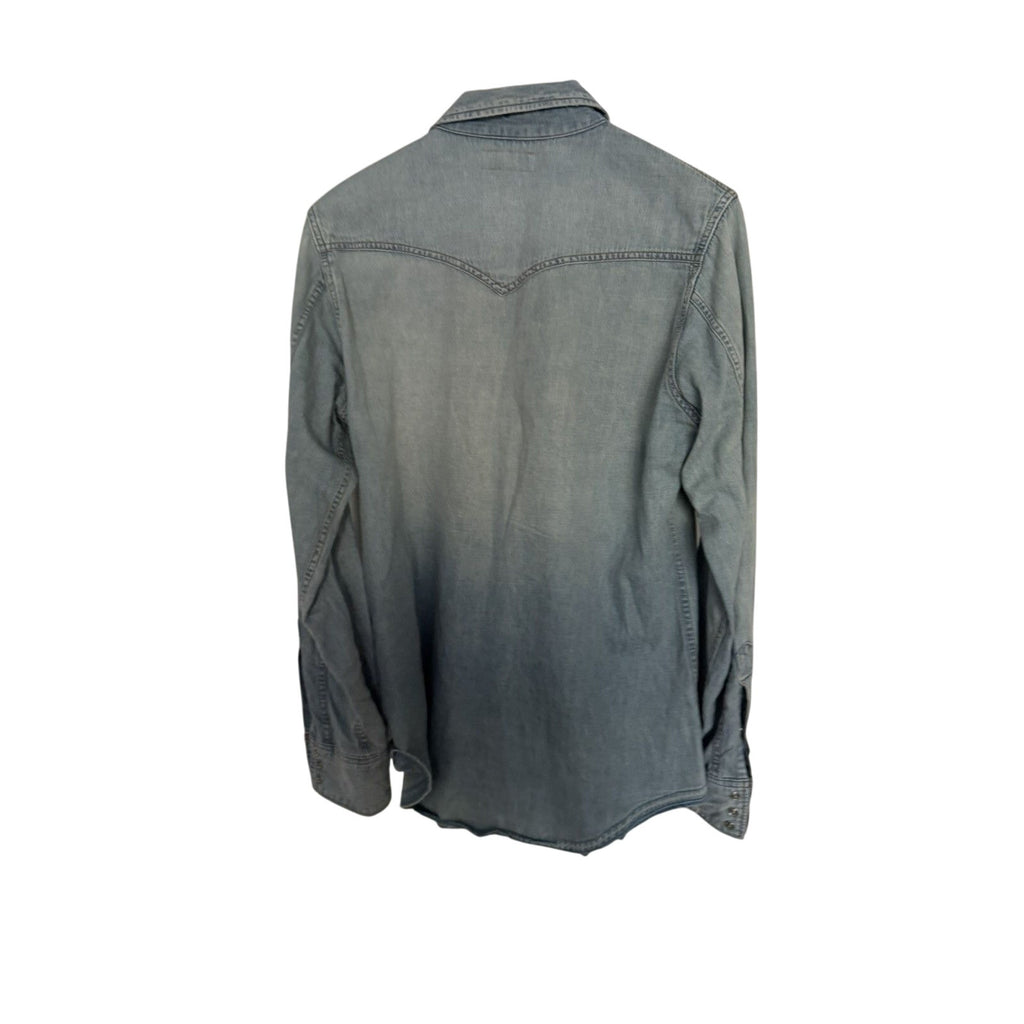 Saint Laurent Hedi Fw16 denim western shirt Medium