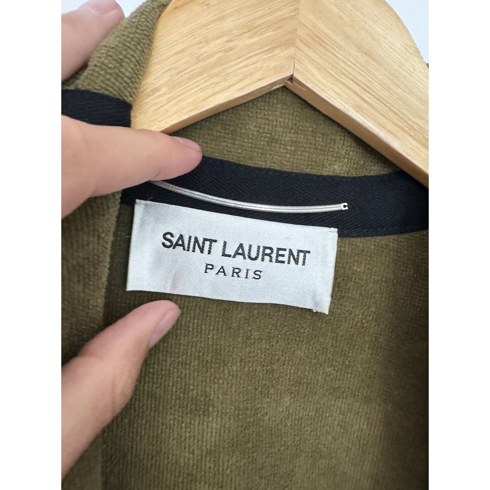 Saint Laurent Leopard terry Cardigan Robe