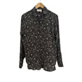 Saint Laurent Silk de crepe skulls shirt 38