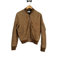 Saint Laurent Tan Suede MA-1 Bomber